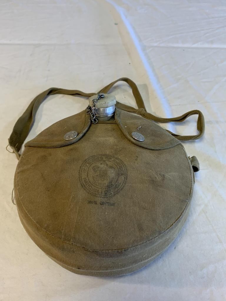 Boy Scouts of America vintage canteen w/case