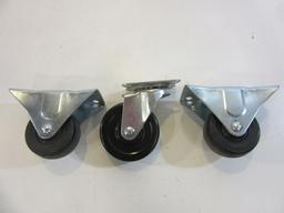 Lot of 3 Casters Wheels