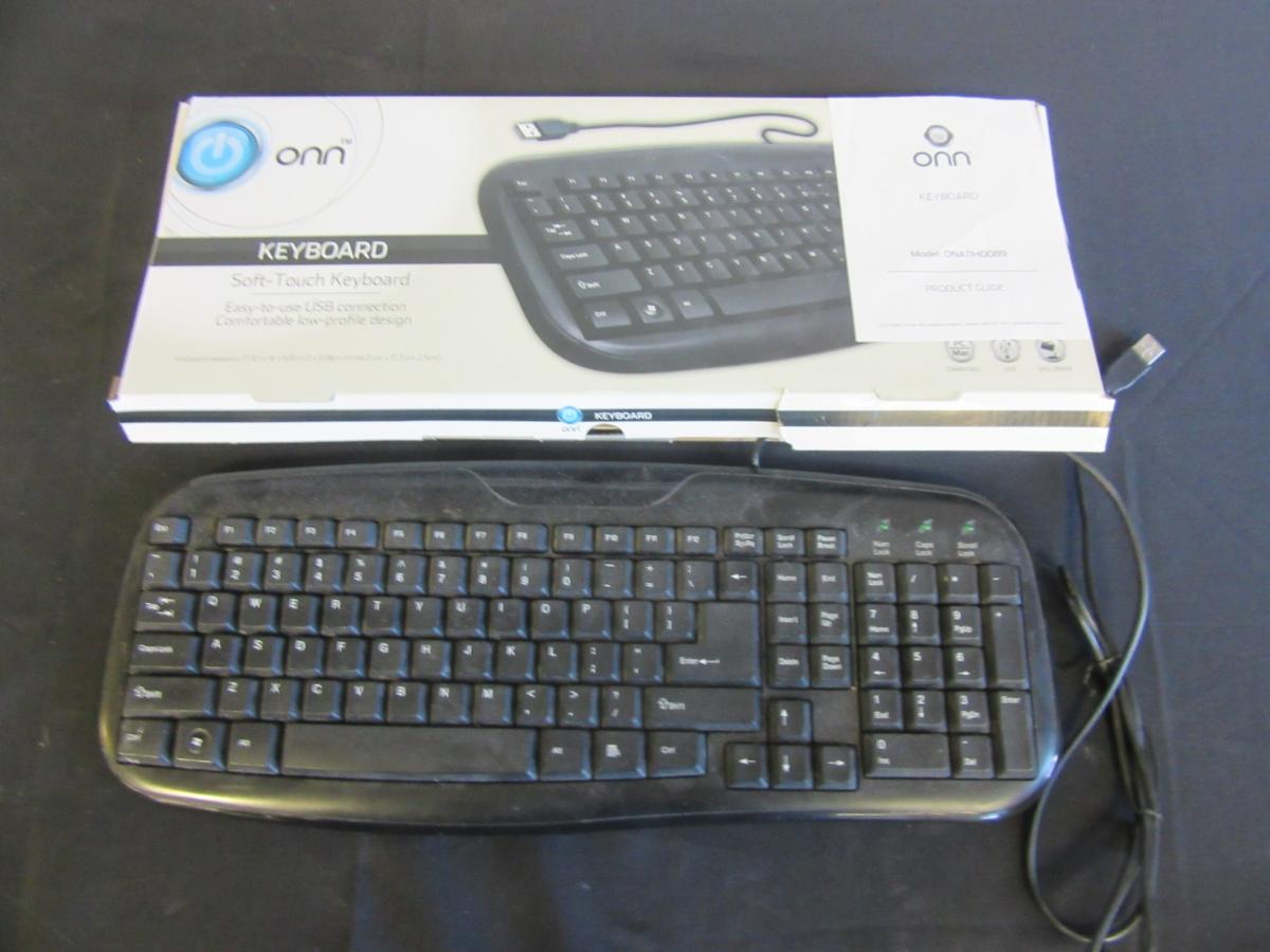 ONN Soft-Touch Keyboard USB-Connection