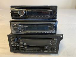Lot of 3 Car CD Stereo Players-Untested