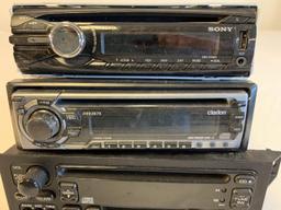 Lot of 3 Car CD Stereo Players-Untested