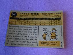 CASEY WISE Tigers 1960 Topps Baseball Card #342