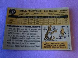 BILL TUTTLE A'S 1960 Topps Baseball Card #367