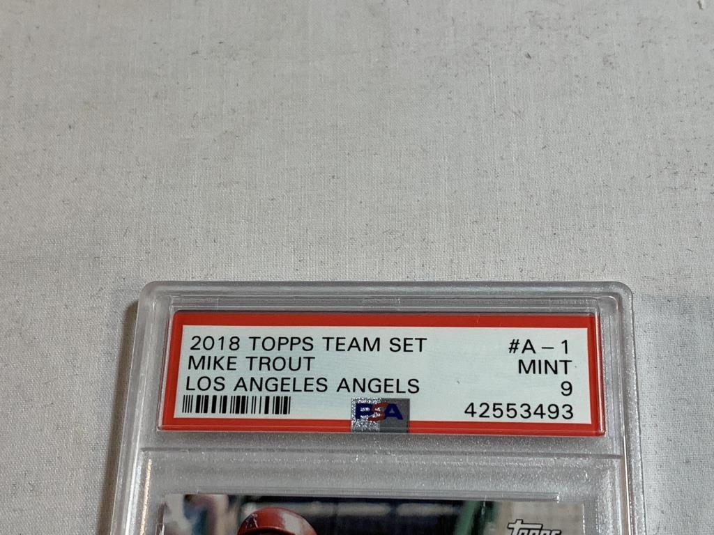 MIKE TROUT 2018 Topps Team Set Graded PSA 9 MINT