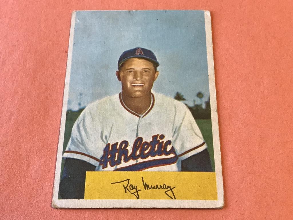 RAY MURRAY Athletics 1954 Bowman Baseball Card