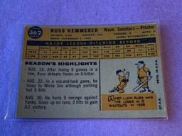 RUSS KEMMERER Senators 1960 Topps Baseball Card