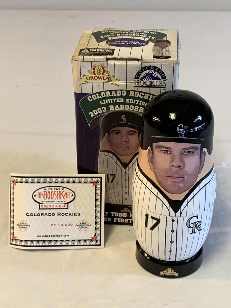 TODD HELTON Rockies Babooshkah  Nesting Dolls