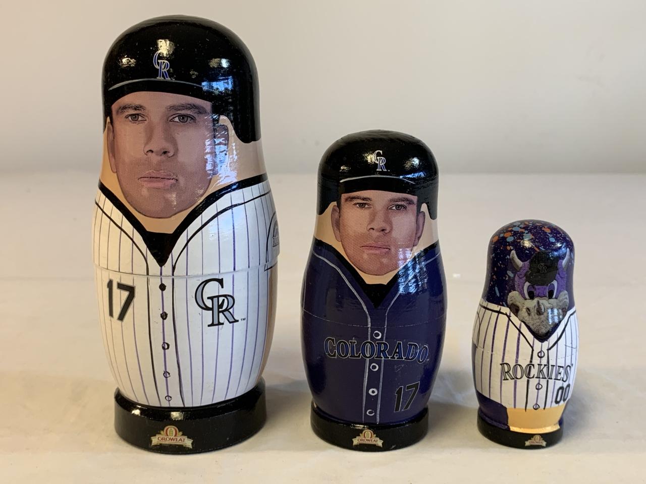 TODD HELTON Rockies Babooshkah  Nesting Dolls