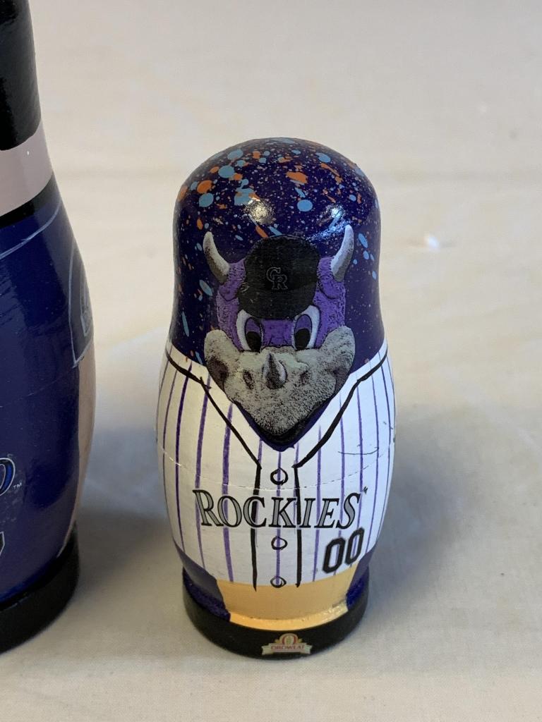 TODD HELTON Rockies Babooshkah  Nesting Dolls