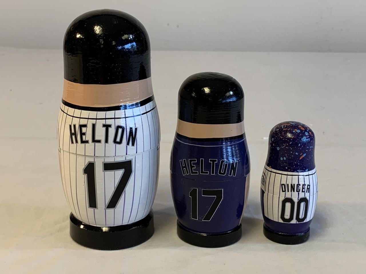 TODD HELTON Rockies Babooshkah  Nesting Dolls