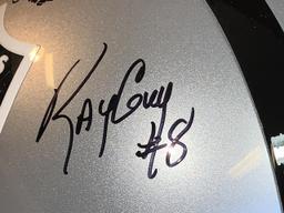 RAY GUY Raiders SIGNED FS Helmet COA  #7 out of 8