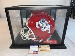 STEPHEN BAKER Fresno State AUTOGRAPH FS Helmet PSA