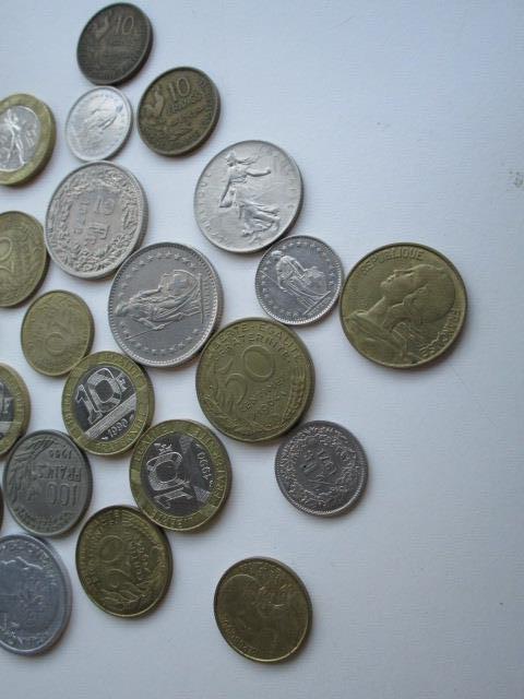 Large Lot of Foreign Coins Mostly France