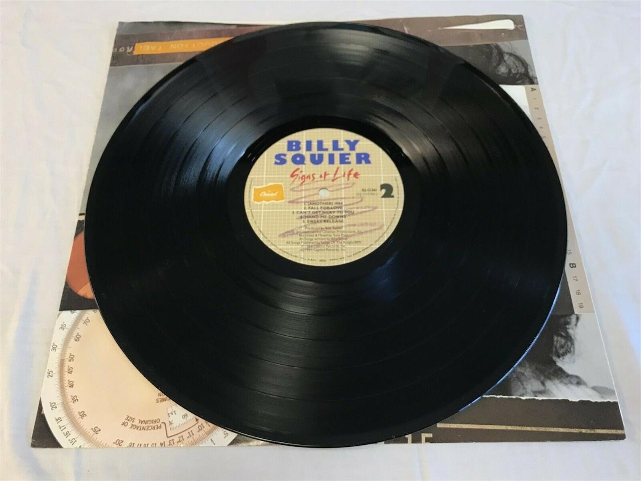 BILLY SQUIER Signs Of Life Original 1984 LP Vinyl
