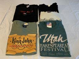 Lot of 6 Utah Shakespearean Festival Shirts Large