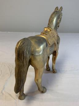 Vintage Gold Tone Metal HORSE Figure