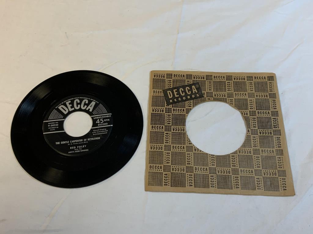 RED FOLEY Gentle Carpenter Of Bethlehem 45 RPM