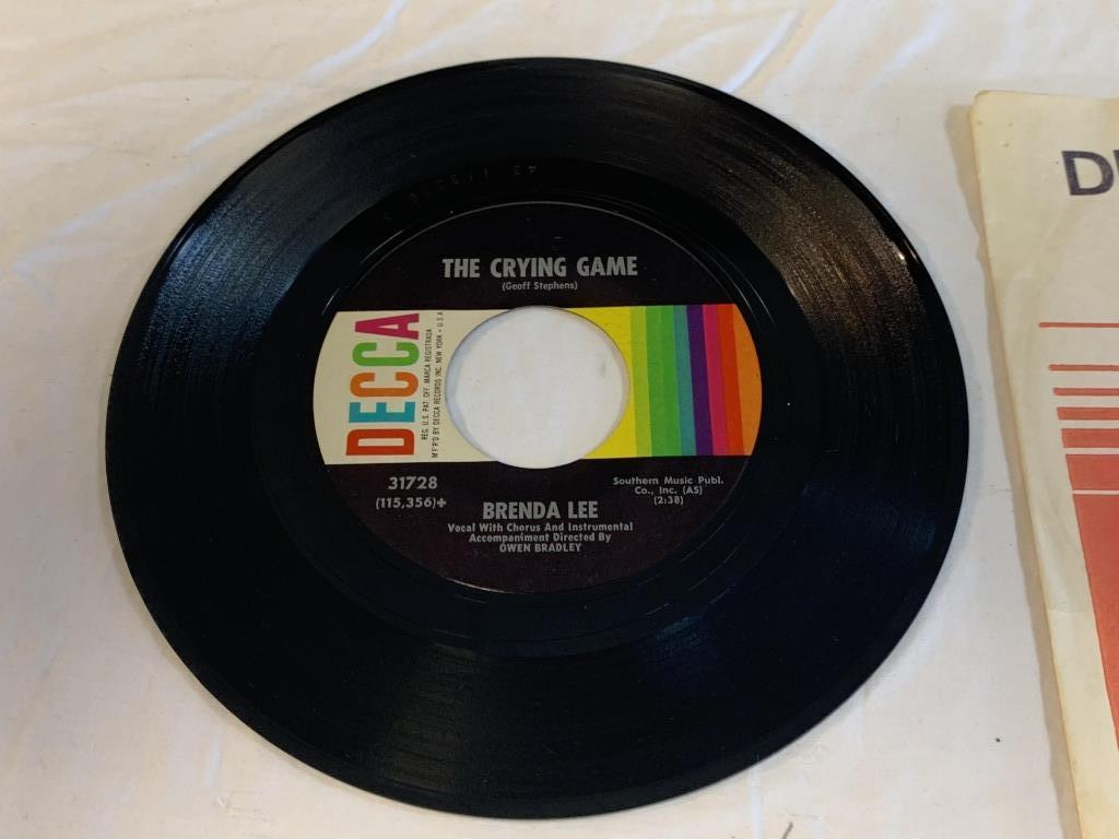 BRENDA LEE Thanks A Lot/ Crying Game 45 RPM 1965