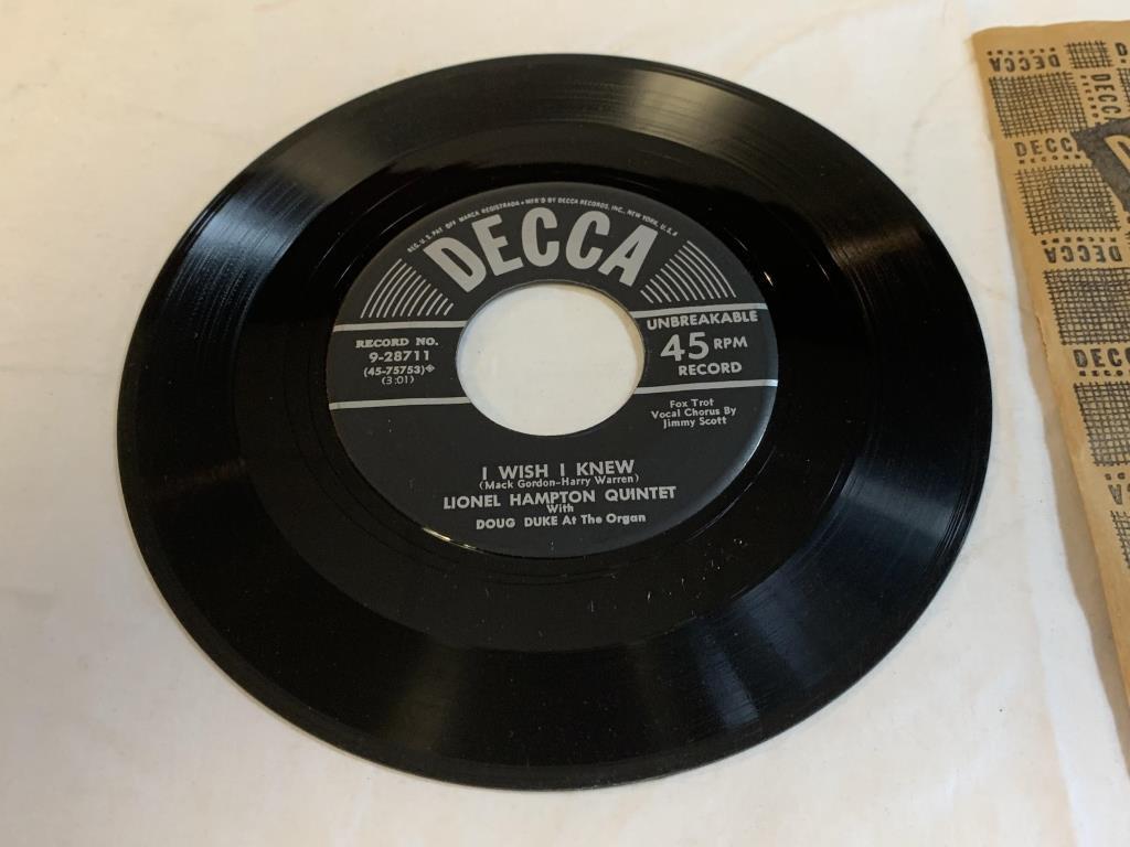 LIONEL HAMPTON Red Top 45 RPM Record 1956