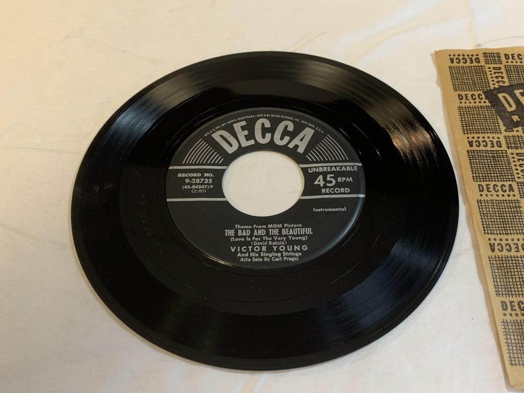 VICTOR YOUNG Limelight 45 RPM Record 1953