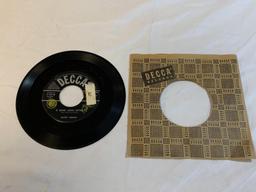 AUTRY INMAN Brown Eyed Baby 45 RPM Record 1953