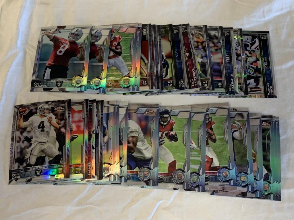 Lot of 33 2015 Topps Chrome REFRACTORS Cards