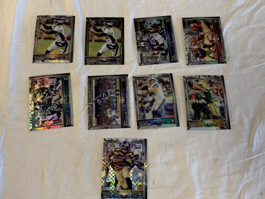 Lot of 33 2015 Topps Chrome REFRACTORS Cards