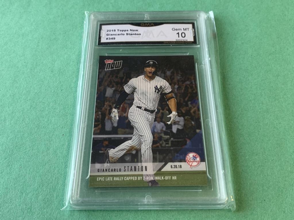 GIANCARLO STANTON 2018 Topps Now Graded 10 GEM MT