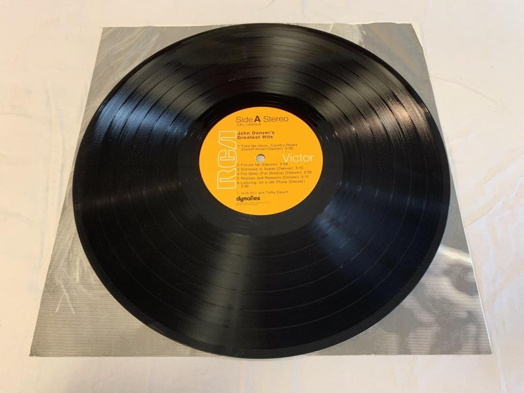 JOHN DENVER Greatest Hits LP Album Record 1973 RCA