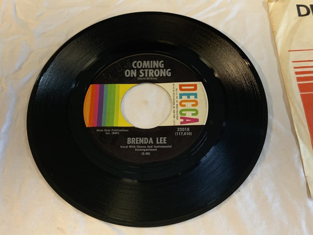 BRENDA LEE Coming On Strong 45 RPM 1966