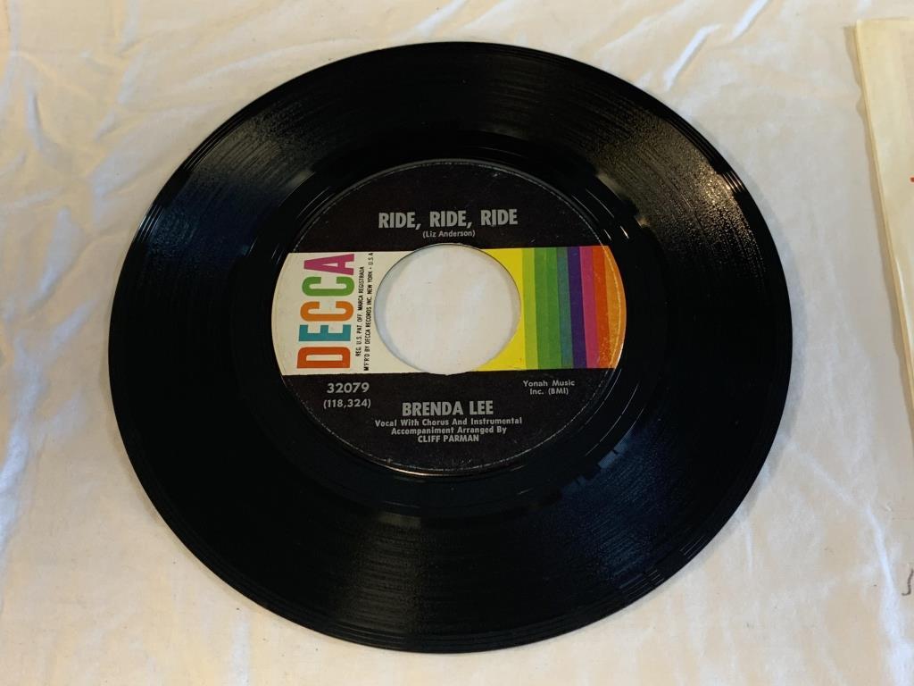 BRENDA LEE  Ride, Ride, Ride 45 RPM 1967