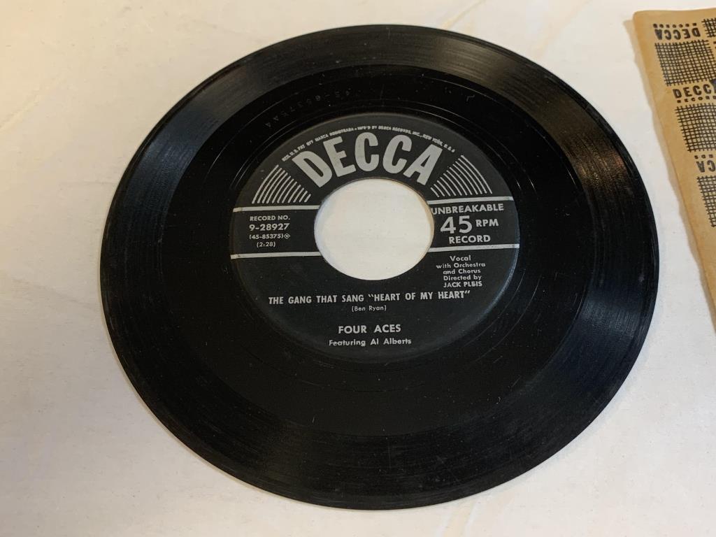 FOUR ACES Stranger In Paradise 45 RPM Record 1953