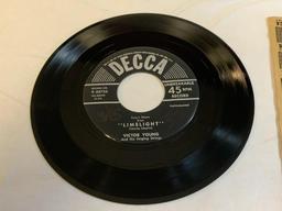 VICTOR YOUNG Limelight 45 RPM Record 1953