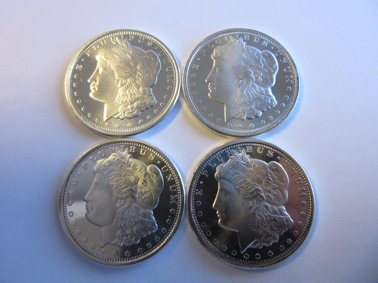 Four .999 Silver 1/2oz Golden State Mint Bullion
