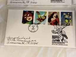 Lot of 4 MARVEL COMICS Super Heroes 1st Day Covers