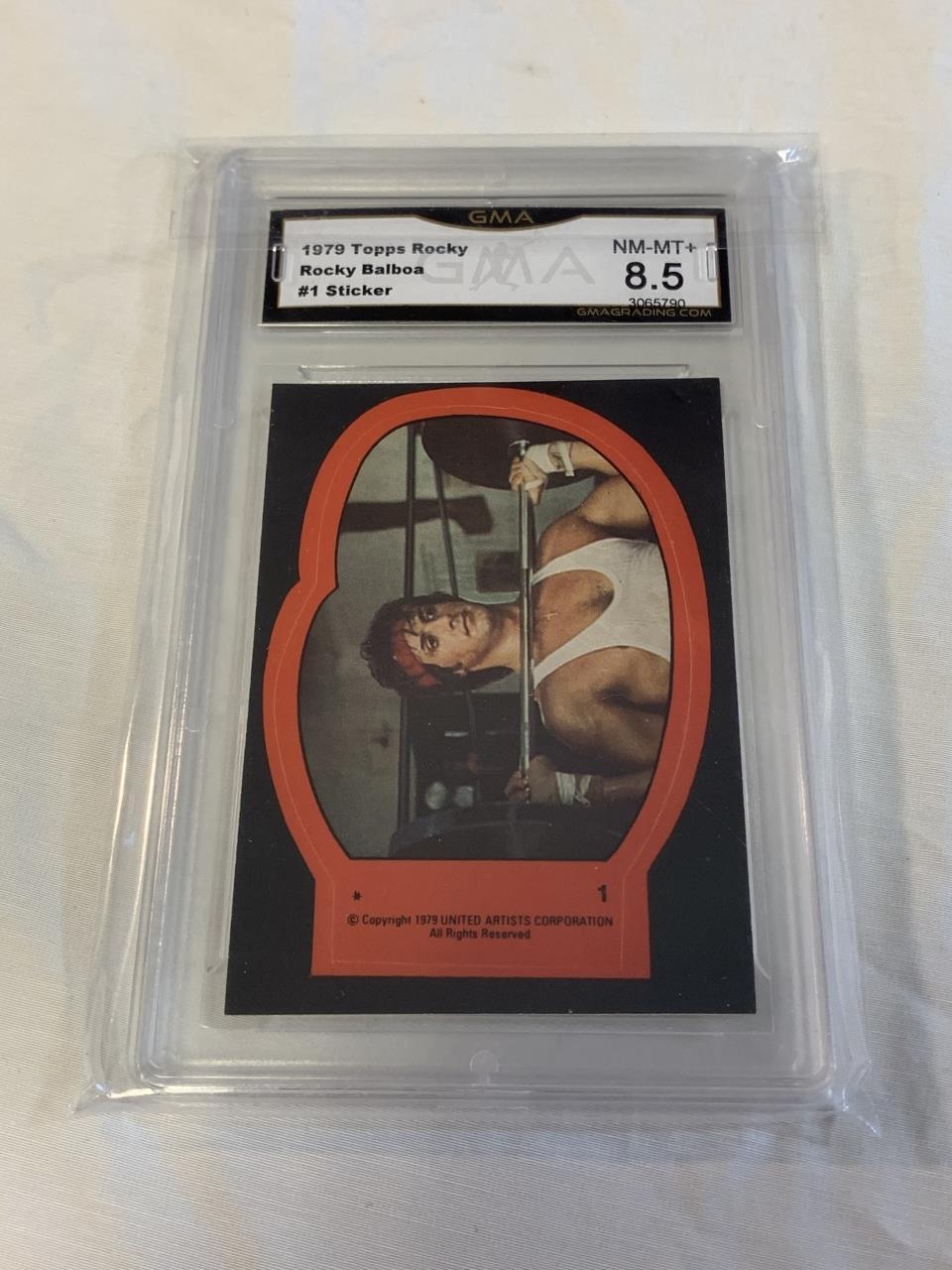 1979 Topps Rocky ROCKY BALBOA Sticker Graded 8.5