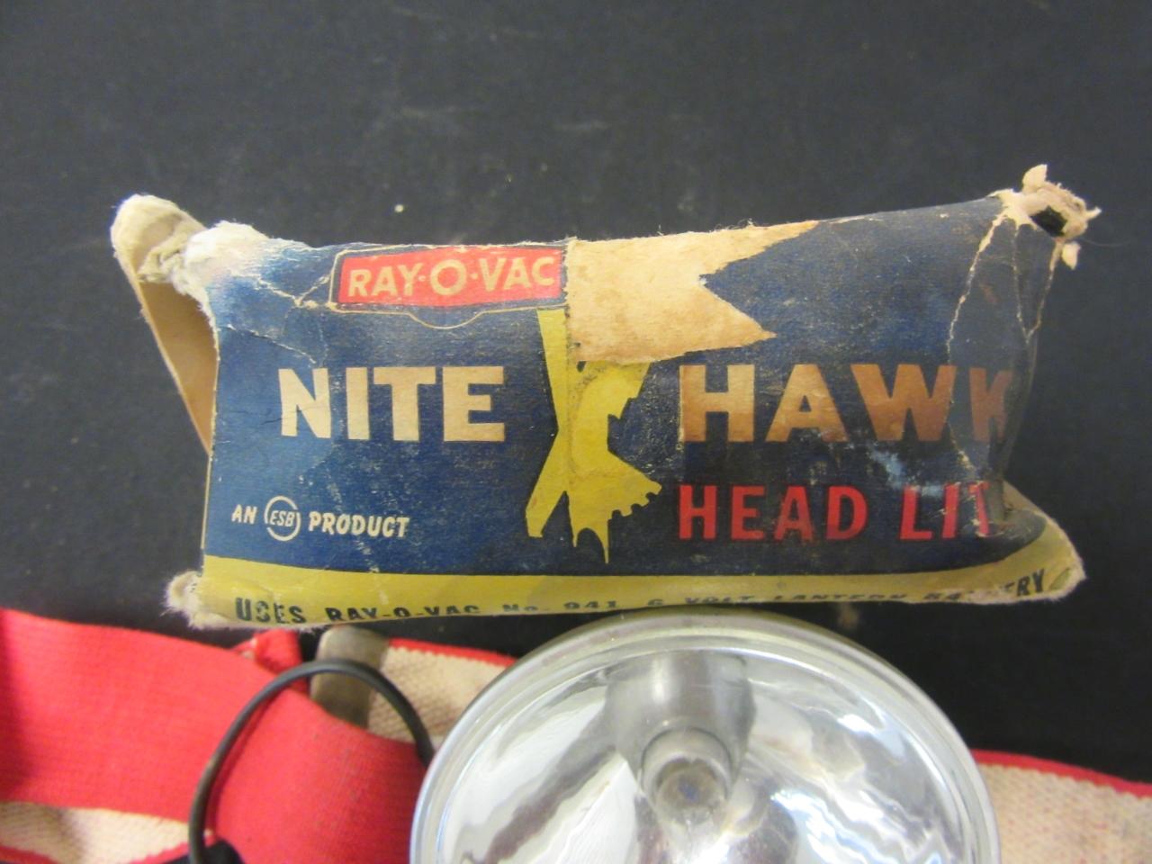 Vintage Ray O Vac Nite Hawk Head Lite