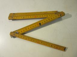 Lot of 3 Folding Extension Rulers, Incl.: Lufkin