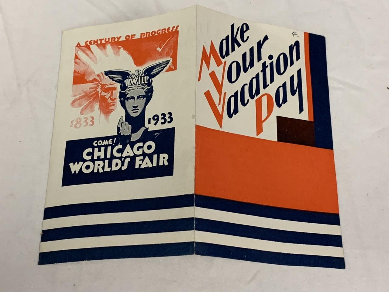 Original 1933 Chicago World's Fair memorabilia