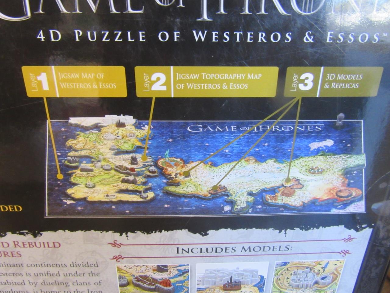 Game of Thrones 4D 891 Piece Puzzle