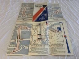 1940 4 Minute Crossings Map World's Fair NEW YORK