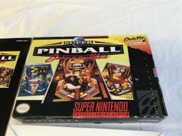Nintendo SNES Super Pinball Behind the Mask game