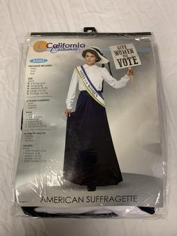 AMERICAN SUFFRAGETTE Women's Costume NEW Small