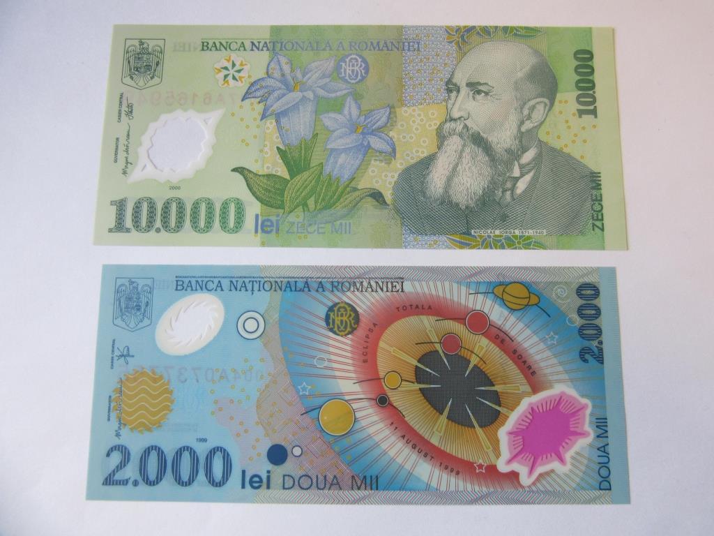 Romanian 1000 Lei and 2000 Lei Banknotes