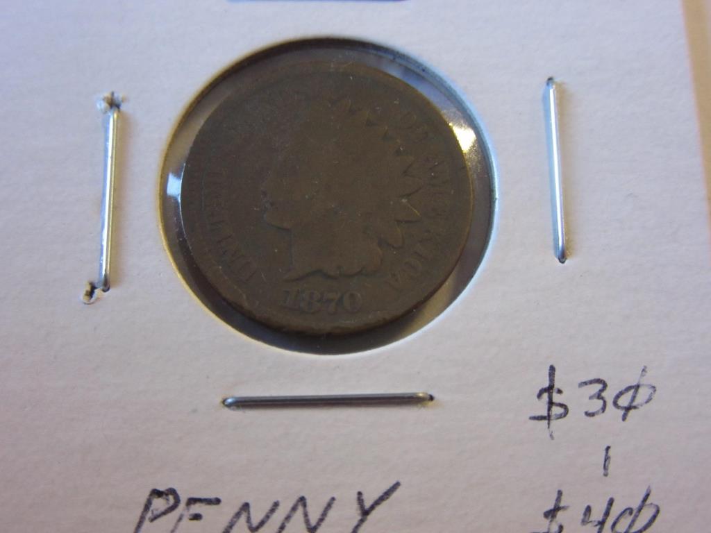 1870 Indian Head Penny