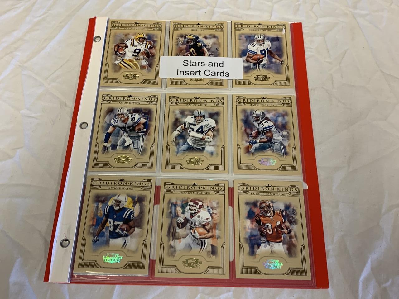 Lot of 18 STARS & INSERTS, RC Football Cards