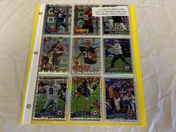 Lot of 18 STARS & REFRACTORS Football Cards