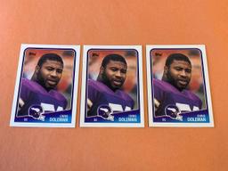 (3) CHRIS DOLEMAN Vikings 1988 Topps Football RC