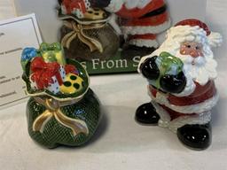 Fitz And Floyd Gifts Santa Salt & Pepper Shakers