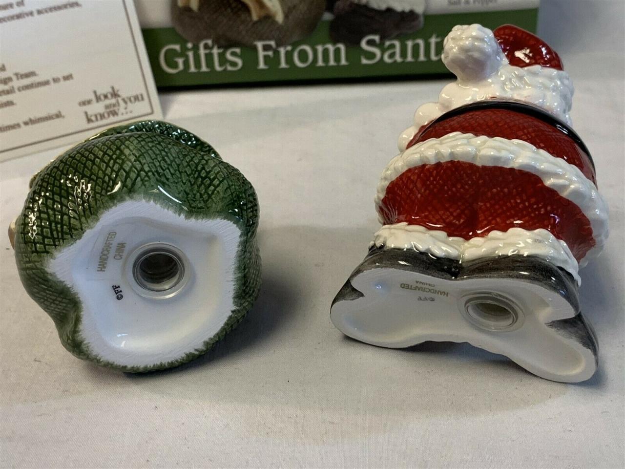Fitz And Floyd Gifts Santa Salt & Pepper Shakers